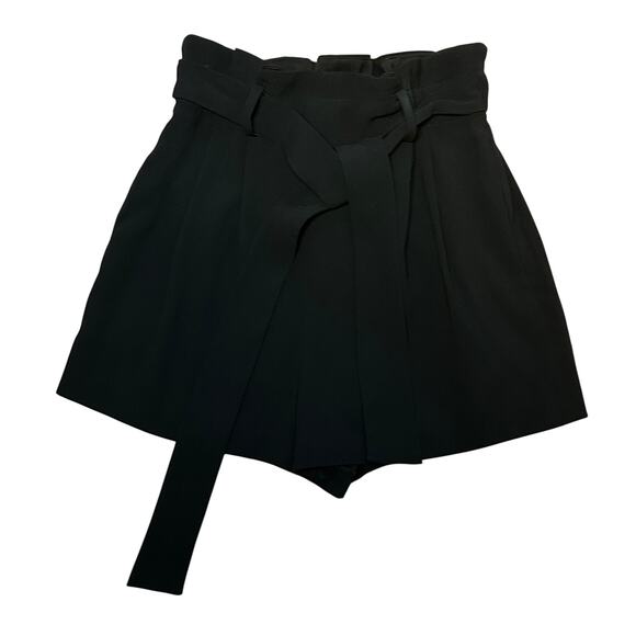 Aritzia Pants - Aritzia Babaton Black Tie-Waist Dress Shorts – Size XS